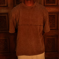 OVERSIZED FADED TEE - BROWN