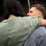 OVERSIZED FADED TEE - AGED GREEN