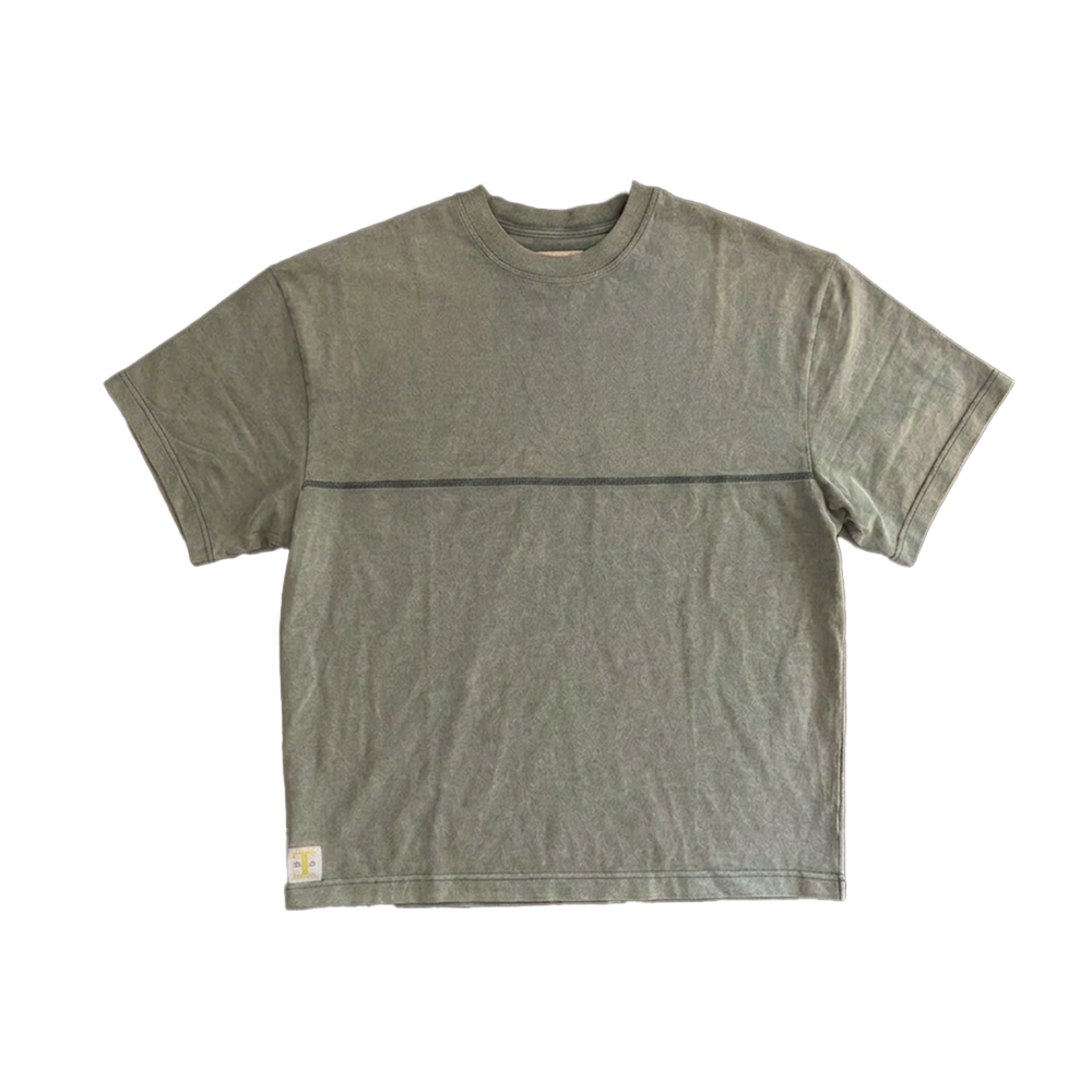 OVERSIZED FADED TEE - AGED GREEN