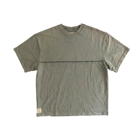 OVERSIZED FADED TEE - AGED GREEN