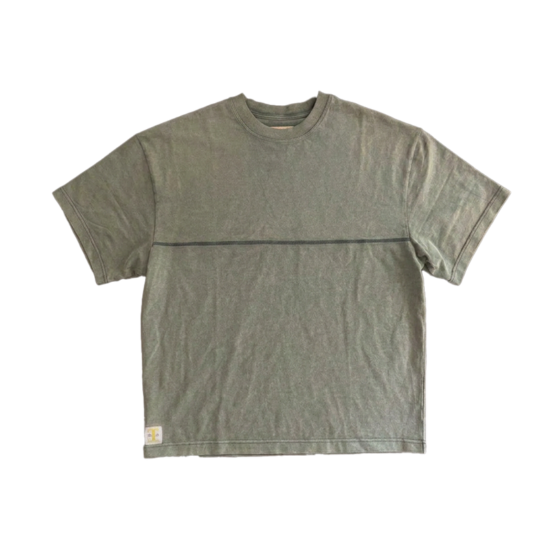 OVERSIZED FADED TEE - AGED GREEN