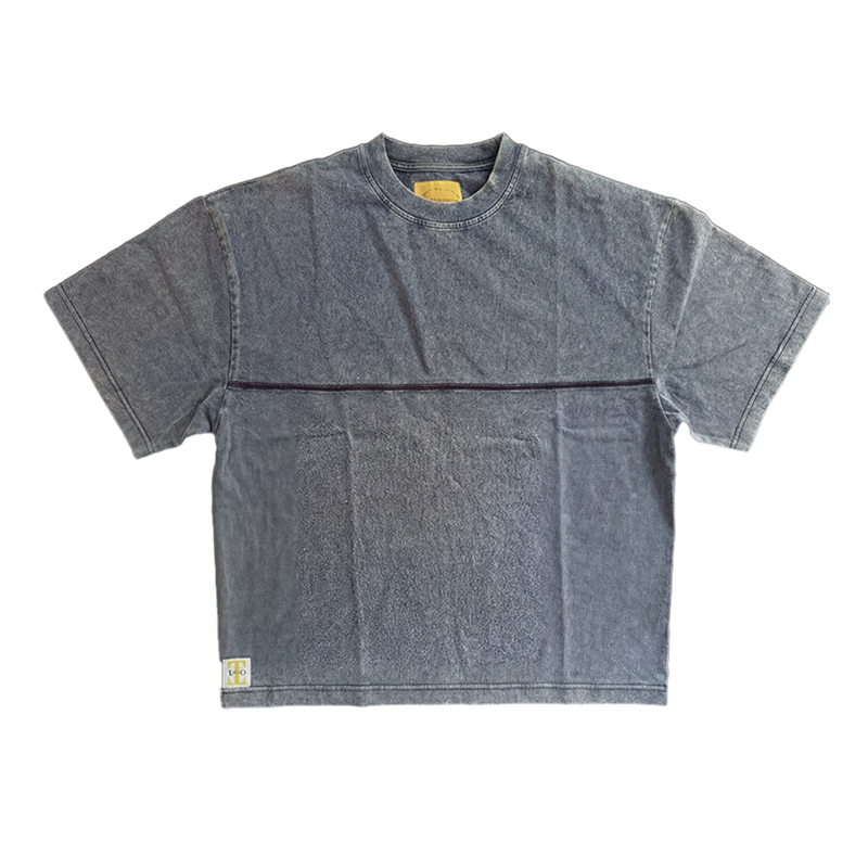 OVERSIZED FADED TEE - NAVY