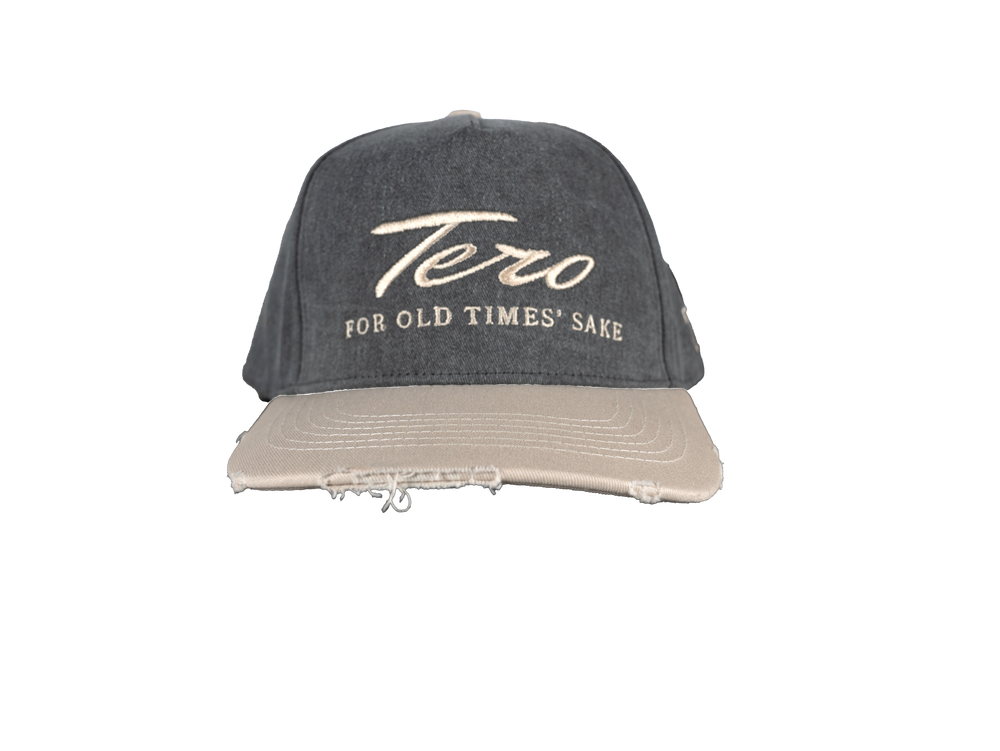 FADED DISTRESSED HAT - BLACK