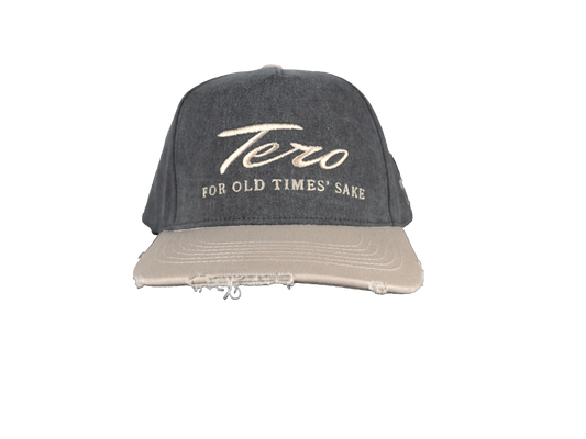 FADED DISTRESSED HAT - BLACK
