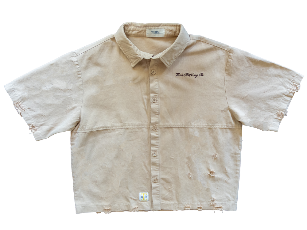 DISTRESSED MECHANIC BUTTON DOWN