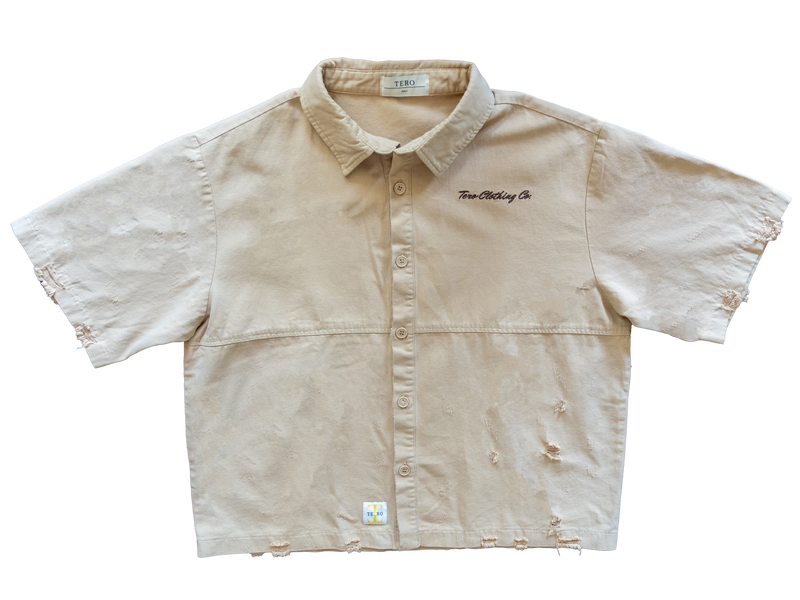 DISTRESSED MECHANIC BUTTON DOWN