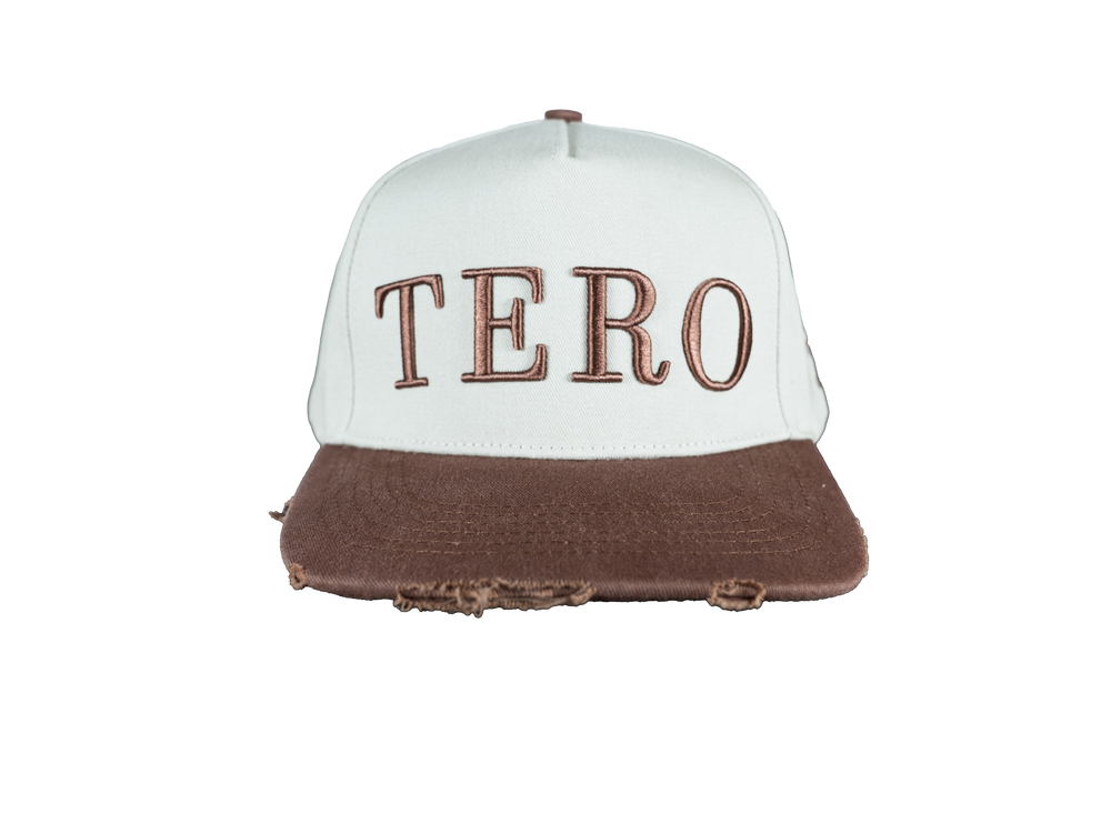 FADED DISTRESSED HAT - BROWN