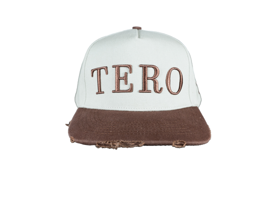 FADED DISTRESSED HAT - BROWN