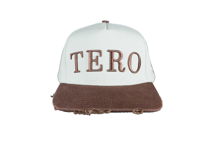 FADED DISTRESSED HAT - BROWN