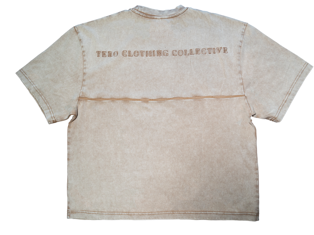 OVERSIZED FADED TEE - CREAM