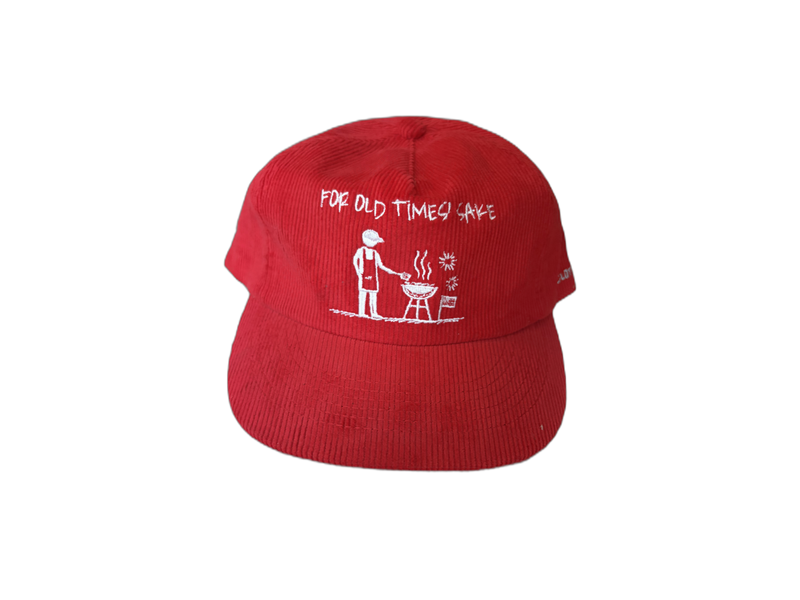 CORDUROY GRILLIN' HAT - RED